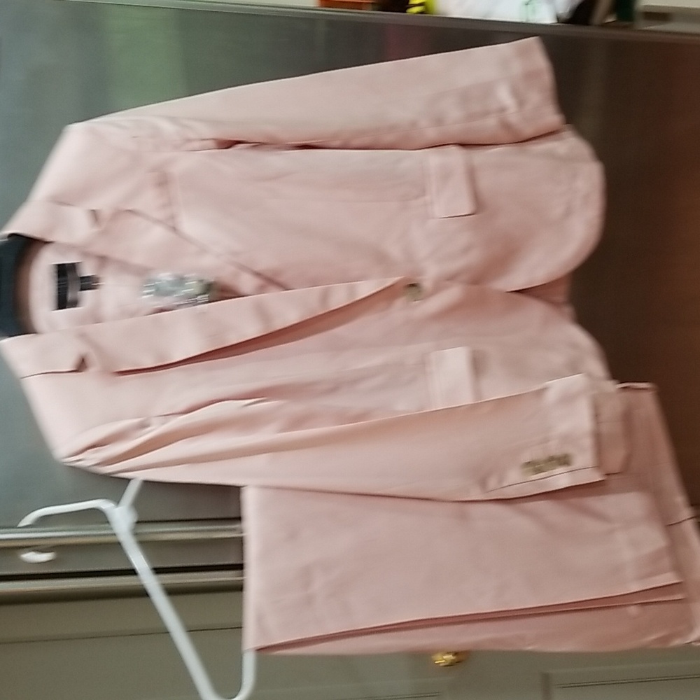 NWT J Crew cupro suit sz 8 jacket 6 pants gorgeous pink